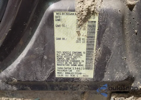 2017 Nissan Altima 2.5 S z USA, uszkodzony, nr VIN 1N4AL3AP1HC134623